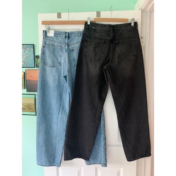 Mango Wideleg Blue Jeans - Picture 5 of 7